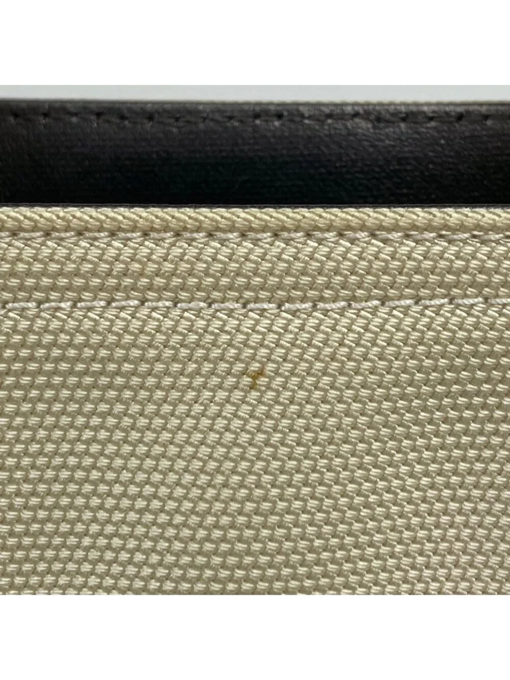 Chanel Tote Bag Paris Biarritz PM CC Logo Handle Gray Ivory